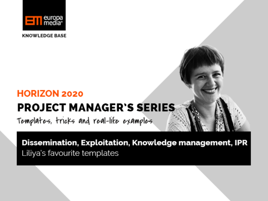 Dissemination, Exploitation, Knowledge management, IPR